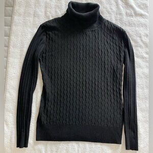 Anna Rose Black Turtleneck Sweater
